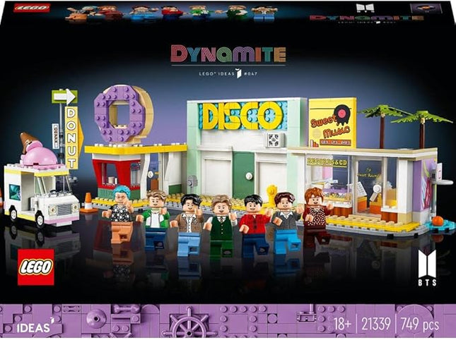 Lego Ideas BTS Dynamite Birthday Present 21339 Dynamite Adult Lego Goods Toy Block Present Music Music Boys Girls Adults