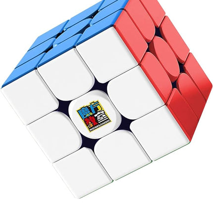 CFMOUR Magnetic Speed Cube 3x3 - Moyu RS3M Stickerless Cubes with Stand, 48 Magnets - Super Fast Problem-Solving Brain Teaser Puzzle Toy for Kids & Adults