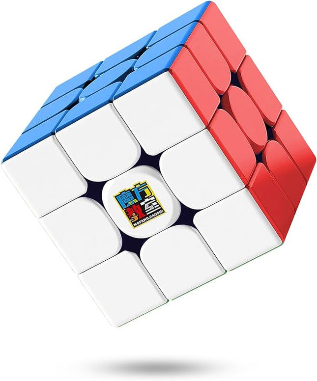 CFMOUR Magnetic Speed Cube 3x3 - Moyu RS3M Stickerless Cubes with Stand, 48 Magnets - Super Fast Problem-Solving Brain Teaser Puzzle Toy for Kids & Adults