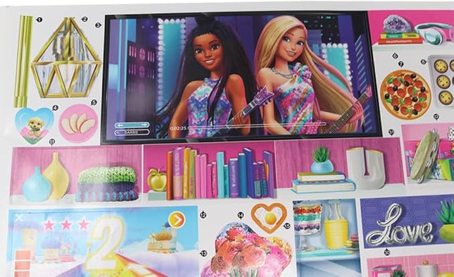 Replacement Parts for Barbie Doll Dreamhouse Doll House Playset HMX10 - Replacement Set of Labels - Stickers