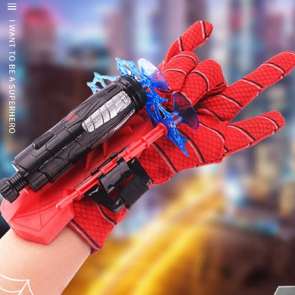 keivon Spider Gloves Man Web Shooter for Kids, Launcher Spider Kids Plastic Cosplay Glove Hero Movie Launcher Wrist Toy Set Funny Decorate Children Funny Educational Toys