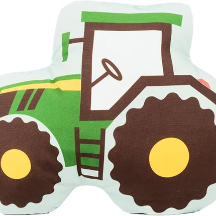 John Deere Trailer Tractor Kids Bedding Super Soft Plush Decorative Throw Pillow, 20 in, (Officially Licensed Product) by Franco Collectibles