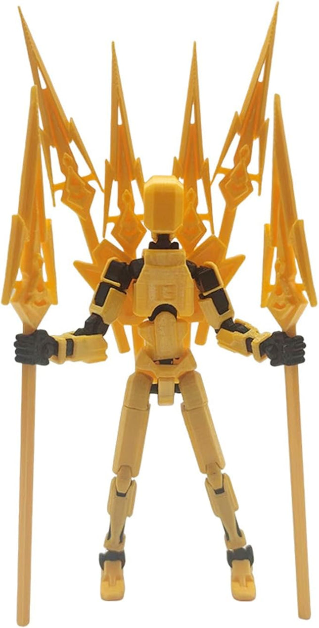 T13 Action Figure (Assembly Completed) Titan 13 Dummy 13 Action Figure Robot 13 Figure 3D Printed Articulated Multi-Jointed Movable Robot Model (Ma Cha-GD)