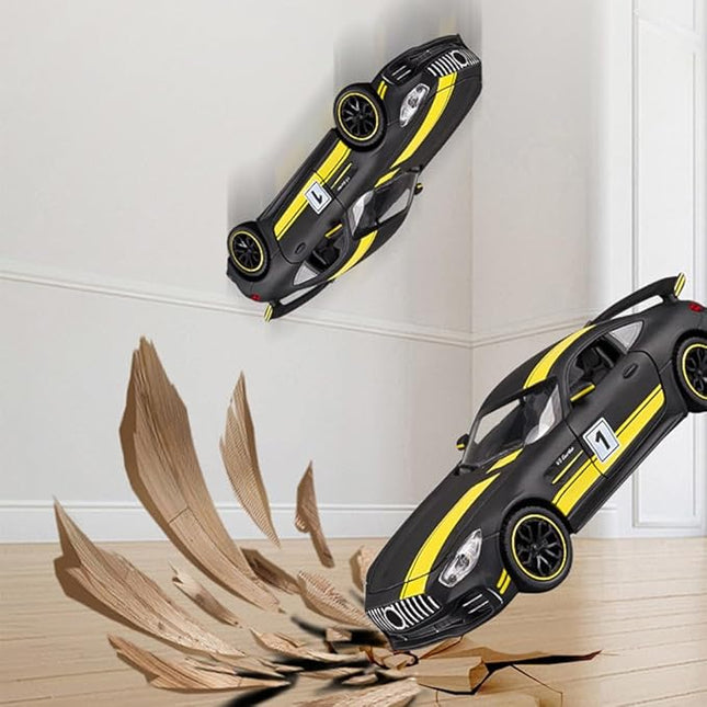 1/24 Benz AMG GTR Model Car Alloy Diecast Pull Back Vehicle Cars with Lights AMG GTR Toy Car Great Gift for Boys & Girls