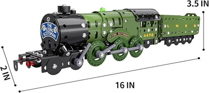 Lucky Doug STEM Building Projects Model Train Set Toys for Boys Kids 8 9 10 11 12 Years Old and Older - 340 PCS DIY Metal Building STEM Toys