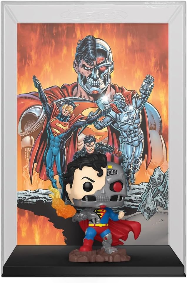 Funko Pop Comic Cover: DC - Cyborg Superman - DC Comics - Collectable Vinyl Figure - Gift Idea - Official Merchandise - Toys for Kids & Adults - Model Figure for Collectors