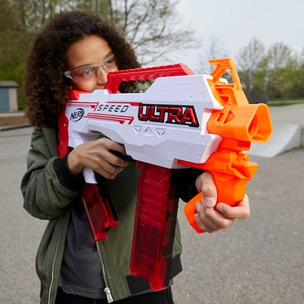 Nerf Ultra Speed Fully Motorized Blaster, Fastest Firing Nerf Ultra Blaster, 24 Nerf AccuStrike Ultra Darts, Uses Only Nerf Ultra Darts