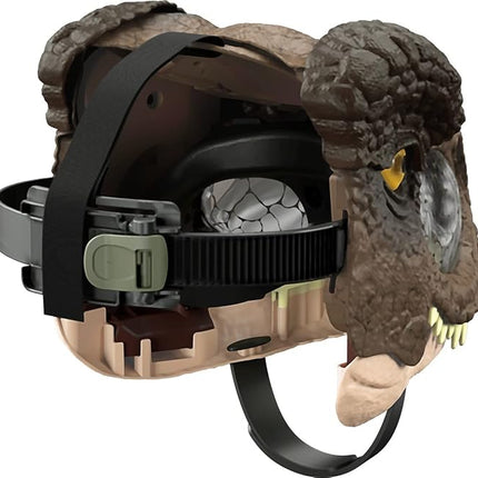 Mattel Jurassic World Dominion Chomp N Roar Dinoaur Mask, Tyrannosaurus Rex Dino Role-Play Toy & Costume Accessory with Jaw Motion & Roar Sounds