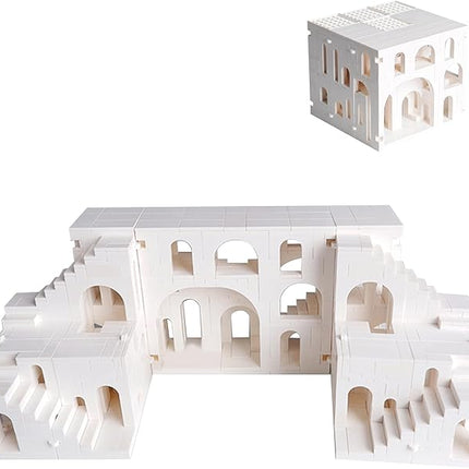 White Disguises Castle Building Block，Architecture Building Blocks（980PCS Gifts for Adults and Kids