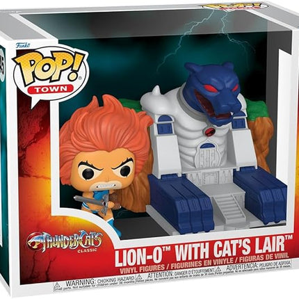 Funko Pop Town: Thundercats - Lion-O with Cat's Lair - Collectable Vinyl Figure - Gift Idea - Official Merchandise - Toys for Kids & Adults - Cartoon/Animation Fans