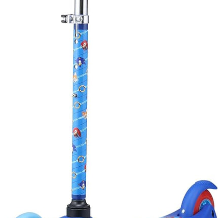 Voyager - Self Balancing Kick Scooter with Light Up Wheels, Extra Wide Deck, 3 Wheel Platform, Foot Activated Brake, 75 lbs Limit, Kids & Toddlers Girls or Boys, for Ages 3 and Up