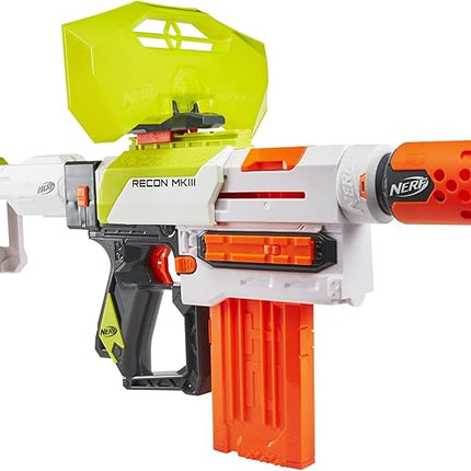 NERF Modulus Recon MKIII Blaster, Removable Stock and Barrel Extension, Dart Shield, 12-Dart Clip, 12 Elite Darts, Outdoor Games and Toys for Boys and Girls (Amazon Exclusive)