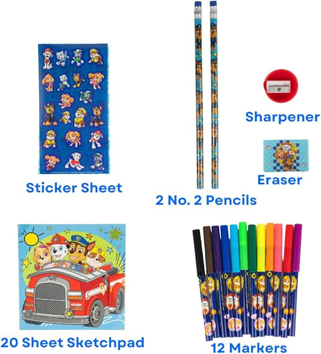 Innovative Designs Nickelodeon Paw Patrol Color and Roll Activity Set with Carrying Case, Stickers, & Art Supplies