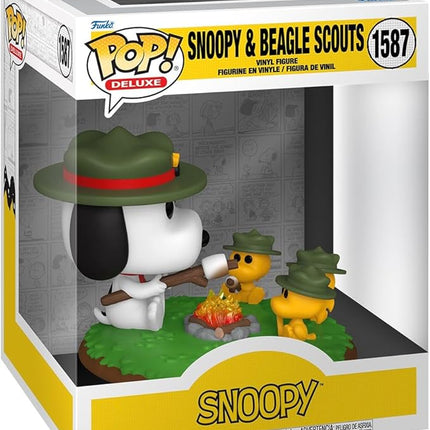 Funko POP! Deluxe: Peanuts - Snoopy with Woodstock - (Camping) - Classic Peanuts - Collectable Vinyl Figure - Gift Idea - Official Merchandise - for Kids & Adults - Cartoons Fans