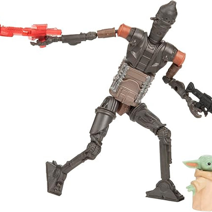 STAR WARS Epic World of Action IG-11 & Grogu Speeder Bike, 4-Inch Scale Action Figures & Vehicle, Toys for Boys & Girls Ages 4+