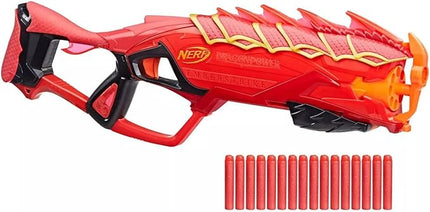 Nerf DragonPower Emberstrike Blaster, Inspired by Dungeons and Dragons, 8-Dart Drum, 16 Nerf Darts, Dart Storage
