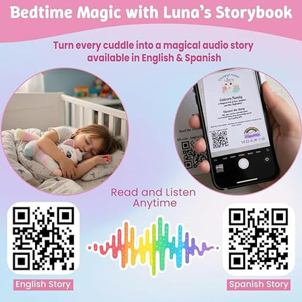 Chirpy Chums Dreamy Caticorn Family – 15” Magical Unicorn Cat Plush with 4 Kittens – Ultra-Soft Stuffed Animal, Zipper Belly Surprise – Magical Pillow Plushies, Big Plush Toy Gift for Kids Ages 3+