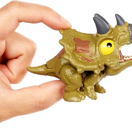Jurassic World Snap Squad Attitudes Triceratops Figure