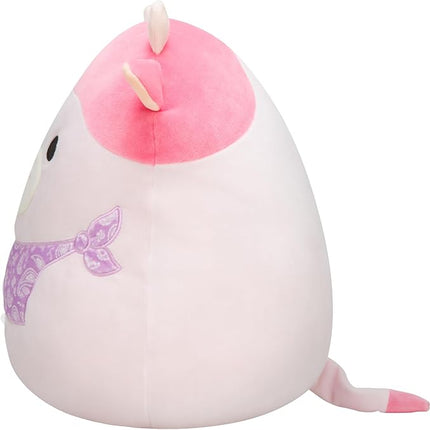 Squishmallows Original 14-Inch Reshma Light Pink Cow with Purple Bandana - Large Ultrasoft Official Jazwares Plush