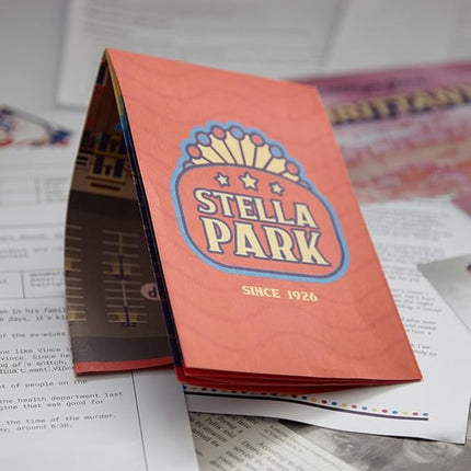 Hunt A Killer: Body On The Boardwalk, Catch the Amusement Park Killer, Interactive Unsolved Mysteries Game, Mystery Box for Game Night, Murder Mysteries Card, Puzzle & Board Games, For Ages 14 and up