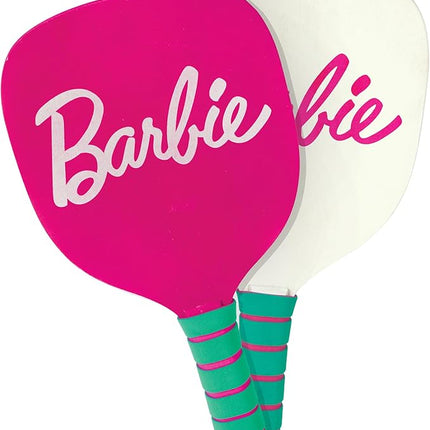 Barbie Kids Pickleball Set – Includes 2 Paddles, 1 Ball & Net – Portable Outdoor/Indoor Pickleball Game for Girls – Backyard, Driveway, Beach, Park, or Home Play