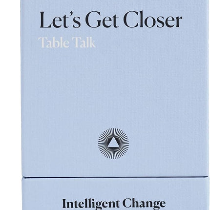 Intelligent Change Get Closer: Table Talk Conversation Cards, Dinner Party Conversation Starters, Fun Talking Card Game Friends, Family, & Couples, Icebreaker Game 52 Question Cards