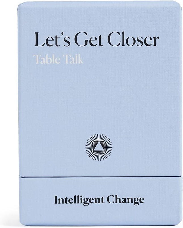 Intelligent Change Get Closer: Table Talk Conversation Cards, Dinner Party Conversation Starters, Fun Talking Card Game Friends, Family, & Couples, Icebreaker Game 52 Question Cards