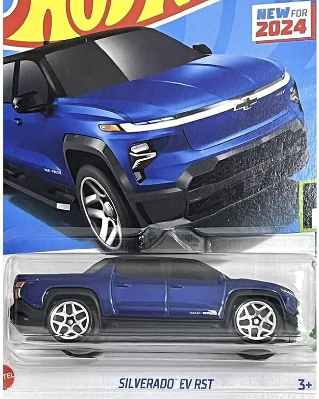 Hot Wheels 2024 #110 Chevrolet Silverado EV RST Blue