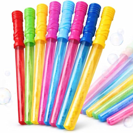 oojami 30 Pack Big Bubble Wands - 14 inches Assortment of Colors Ideal for Party Favors Birthday School Easter Graduation, Bubble Theme Party Value Pack