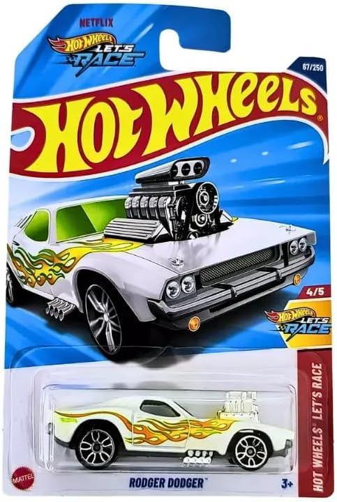 Hot Wheels Rodger Dodger, Let's Race Series 4/5, 1:64 Scale Diecast