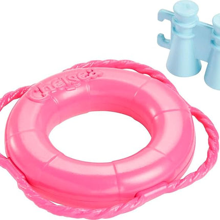Barbie Playset, Chelsea Can Be Blonde Lifeguard Small Doll Set with Outfit & 6 Career Accessories