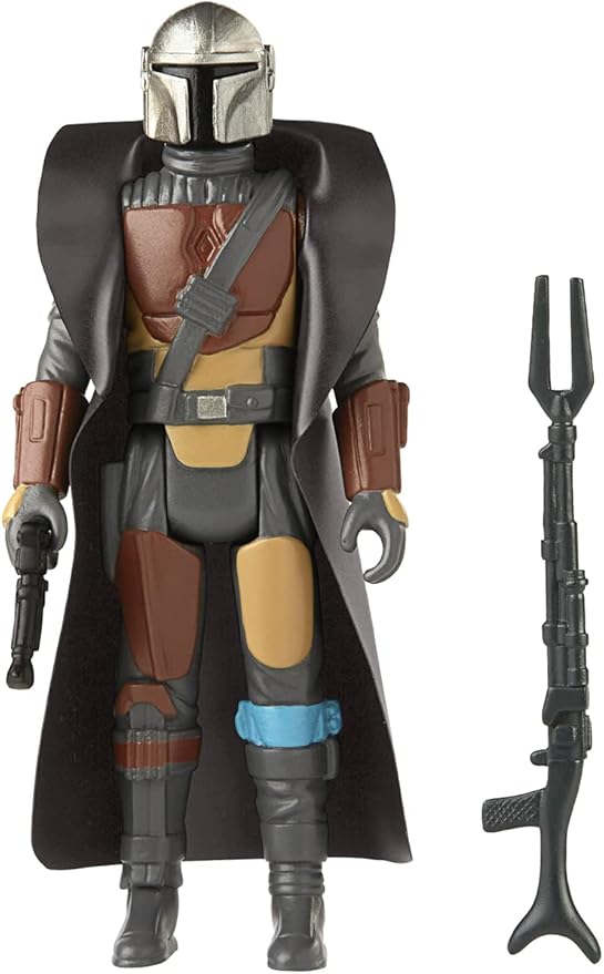 STAR WARS Retro Collection The Mandalorian Toy 3.75-Inch-Scale Collectible Action Figure with Accessories, Toys for Kids Ages 4 and Up
