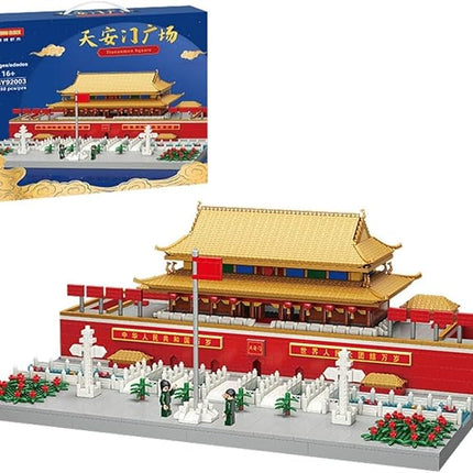 Architecture Tiananmen Building Blocks, 4923 Pieces Tiananmen Building Blocks, Mini Nano Blocks Architecture Model for Kids and Adults