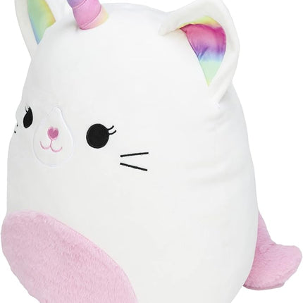 Squishmallow 16" Large Carlita The Caticorn - Officially Licensed Kellytoy Plush - Collectible Soft & Squishy Cat Unicorn Stuffed Animal Toy - Gift for Kids, Girls & Boys - 16 Inch