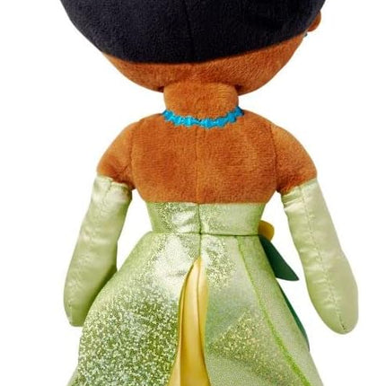 Disney Store Official Princess Plush Doll, Tiana, Medium 14 Inches, Soft Plushy with Embroidered Features, Princess Toys for Girls, Disney Dolls, Stuffed Animals for Girls