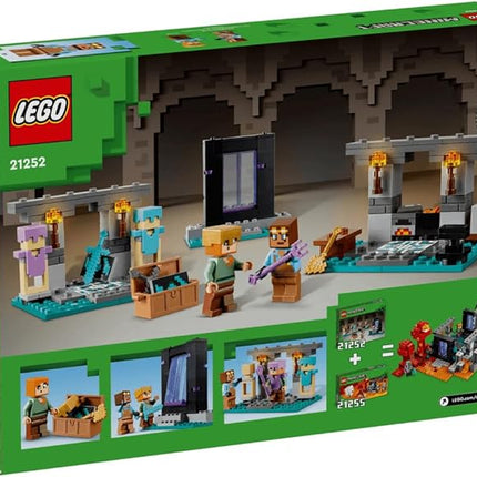 LEGO Minecraft The Armory Building Set, Includes Popular Minecraft Figures Alex and Armorsmith, Action Toy for Gamers and Kids, Gift for Boys and Girls 7 Years Old and Up, 21252