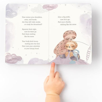 Slumberkins Sloth Snuggler & 2 Board Books Complete Set Bundle | Promotes Routines, Relaxation & Coping Skills | Social Emotional Learning Soft Plush Animal (Sloth Snuggler Plush + 2 Board Books)