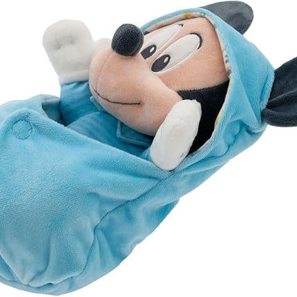 Disney Store Unisex-Children Babies Collection: Mickey Mouse Plush in Swaddle with Detailed Plush Features - Official Soft Toy - Stuffed Animals for Babies - Perfect for Fans & Kids