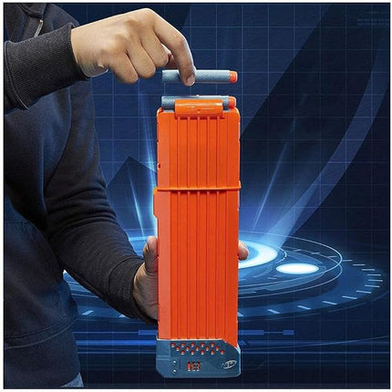 Nerf Elite 2.0 Turbine CS-18 Motorised Blaster, 36 Nerf Darts, 18-Dart Clip, Built-in Customising Capabilities