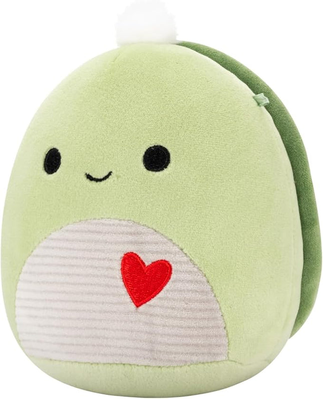 Squishmallows Original 5in Herb The Green Sea Turtle with Heart – Official Jazwares Plush (Little)