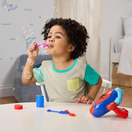 Spidey and his Amazing Friends Marvel Water-Webs Electronic Bubble Slinger, Super Hero Role Play Toys for Kids, Ages 3+