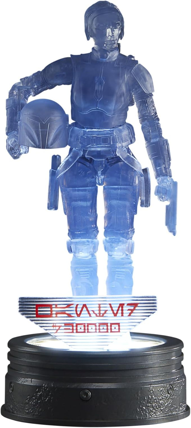 Star Wars The Black Series, Holocomm Collection Bo-Katan Kryze Collectible Action Figure with Holographic Disco That Lights Up