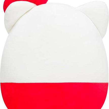 Squishmallows Original Sanrio 14in Hello Kitty in Red Overalls – Official Jazwares Plush (Large)