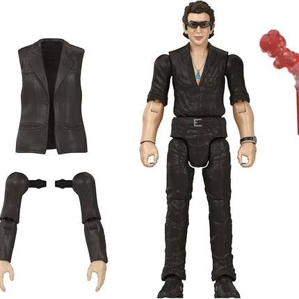Mattel Jurassic World Toys Jurassic Park Hammond Collection Dr. Ian Malcolm Action Figure with Interchangeable Arms and Accessory, Gift and Collectible