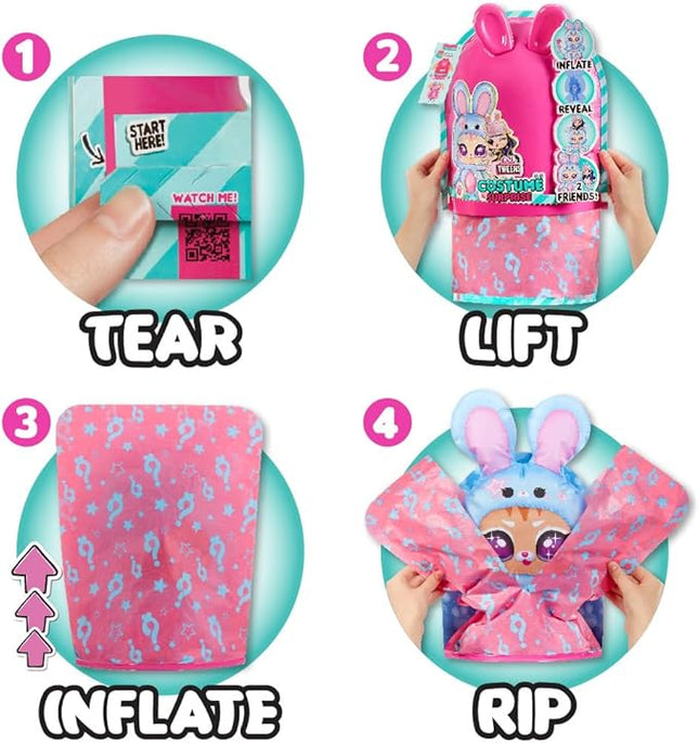 LOL Surprise Tweens Costume Fashion Doll Aya Cherry with Inflatable Blue Bunny Pet Costume & Multiple Surprises Including Fabulous Fashions & Accessories Great Gift for Kids Ages 4+