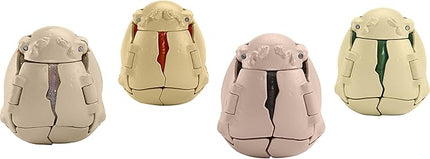 Mattel Jurassic World Hidden Hatchers Figure 4-Pack, Survival Instinct Set with 2-in-1 Transforming Toy, 8-Step Egg to Dinosaur