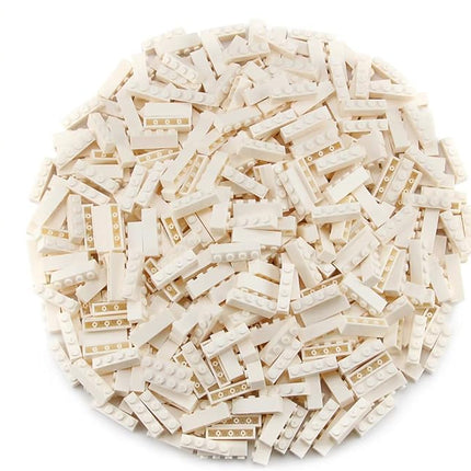 Feleph 360 Pieces 1x4 Bricks White Basic Parts Building Creative Play Blocks Set Toy Compatible with 3010 3066 Major Brick Brands