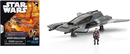 Star Wars Micro Galaxy Squadron Pirate Snub Fighter Mystery Bundle - 5-Inch and 2.5-Inch Vehicles with Accessories (Amazon Exclusive)