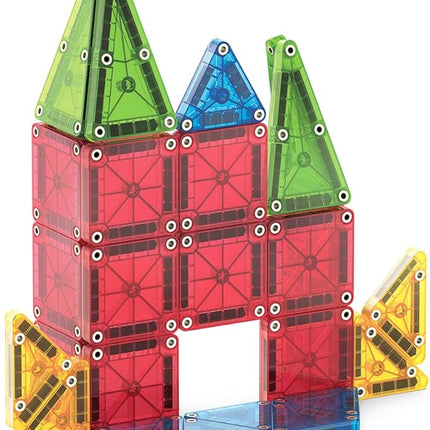 MAGNA-TILES microMAGS 26-Piece Travel Magnetic Construction Set – Bold Colors, The Original Magnetic Building Brand