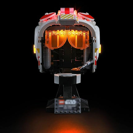 BRIKSMAX Led Lighting Kit for Star Wars Luke Skywalker(Red Five) Helmet - Compatible with Lego 75327 Building Blocks Model- Not Include The Lego Set